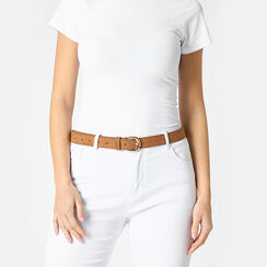 Cinturón de mujer camel sencillo, Primadonna, 25B413710MFCAMEUNI, 002a