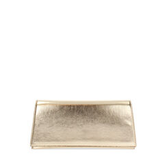 Pochette donna oro in laminato, Primadonna, 255126220LMOROGUNI, 001a