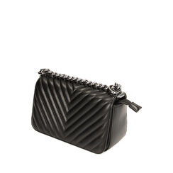 Borsa a tracolla nera con doppia tasca, Primadonna, 265700970EPNEROUNI, 002a