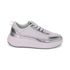 Sneakers in laminato argento, Primadonna, 230117102LMARGE035, 001 preview