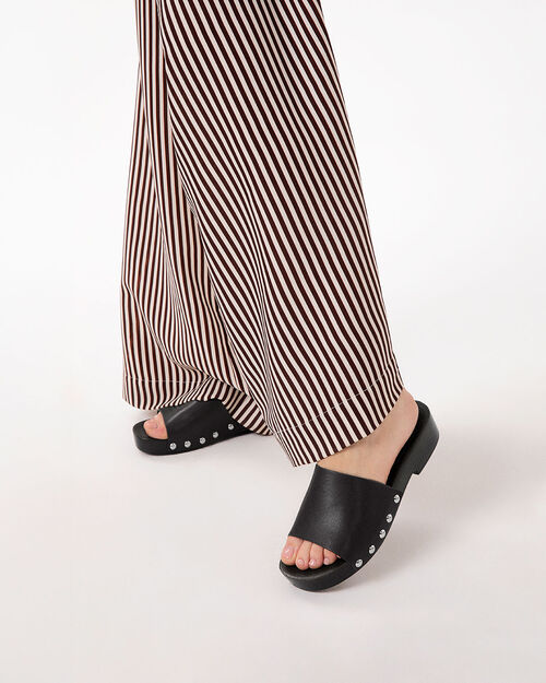 Zoccoli neri tacco 3,5 cm, BLACK