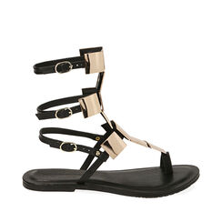 ZAPATOS FLAT PIEL NERO, Zapatos, 19A907838PENERO036, 001a