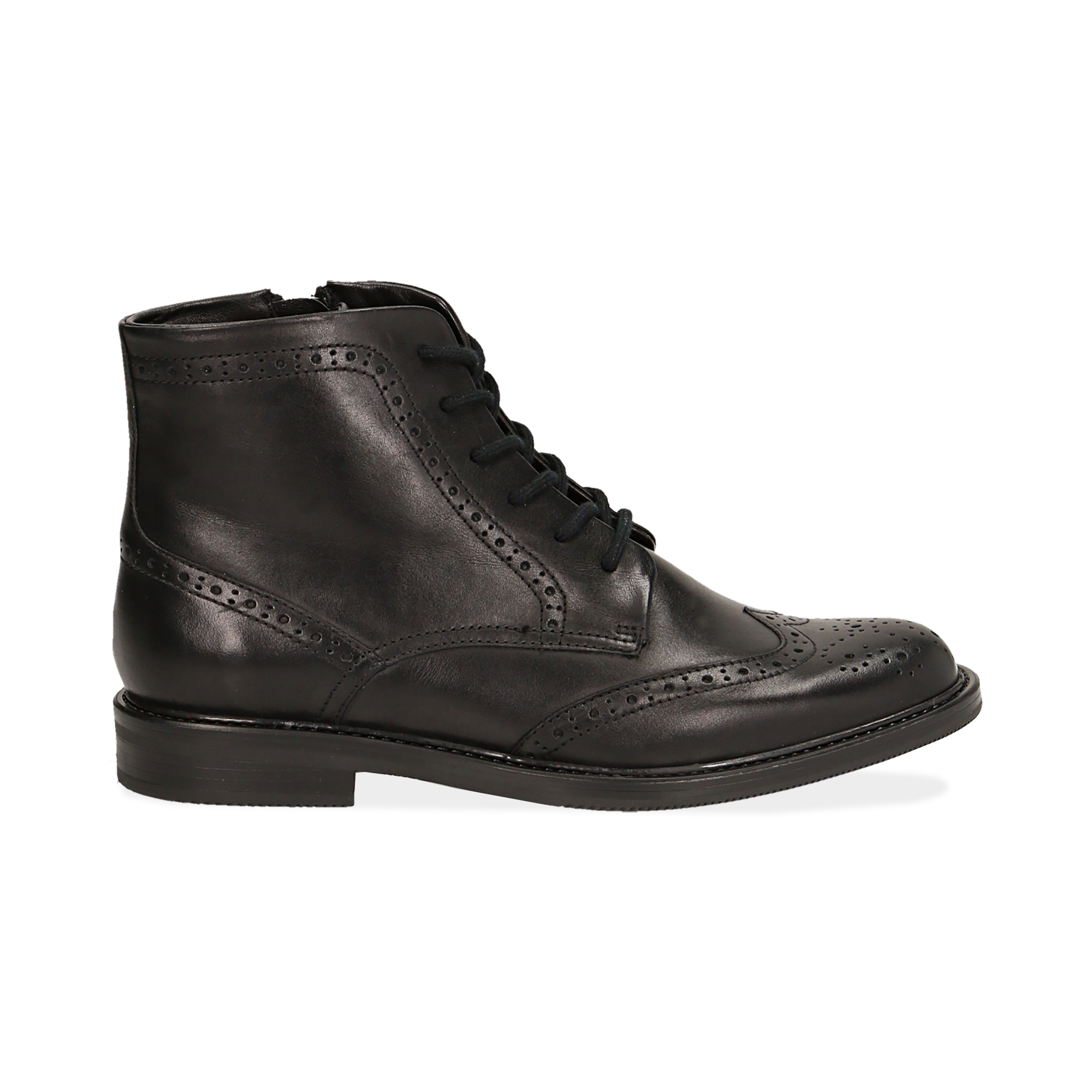 Scarpe uomo Harris polacchino pelle pregiata metal stampa cocco black U17