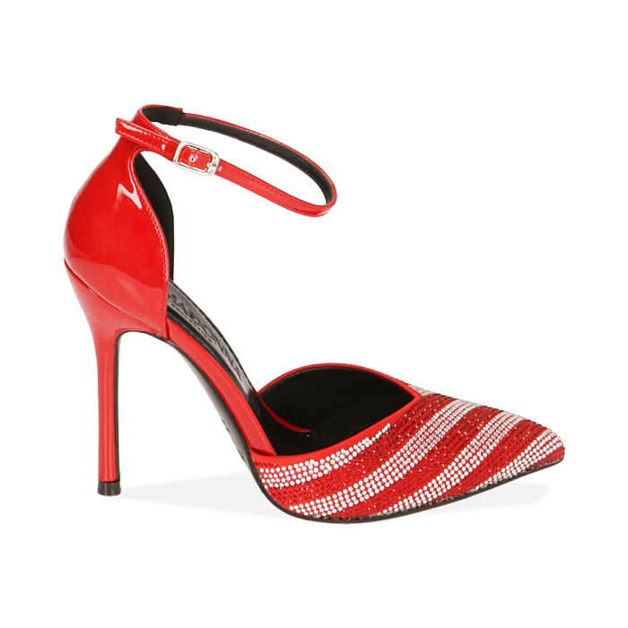 D collet donna rosse in vernice tacco 10 5 cm Primadonna