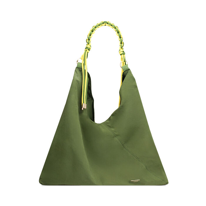 Bolso de hombro verde militar con bolsillos, Primadonna, 27C303007TSMILIUNI