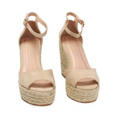 Zeppe donna beige in microfibra, Primadonna, 254981950MFBEIG035, 003 preview