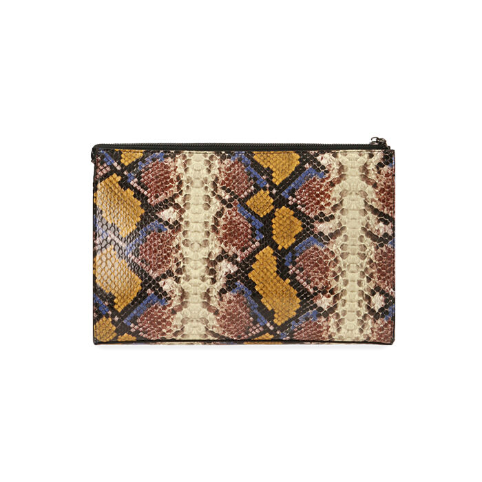 Borsa da donna gialla stampa pitone | Primadonna Collection