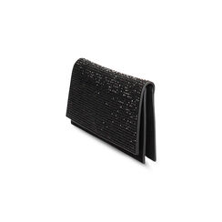 Pochette nera in microfibra con strass, Primadonna, 265162201MPNENEUNI, 003 preview