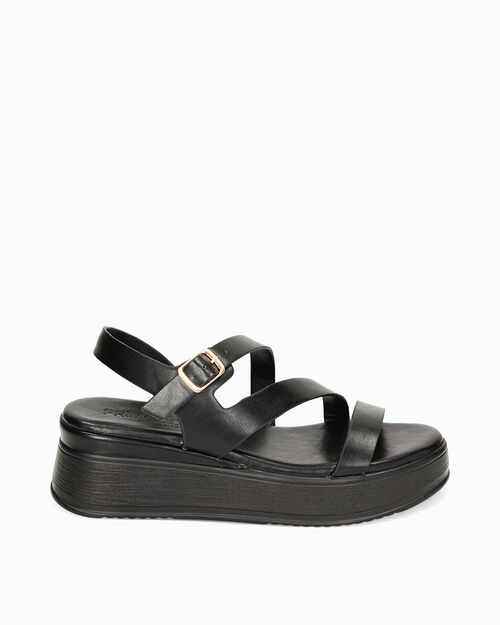 WOMEN SHOES WEDGE SYNTHETIC NERO, BLACK