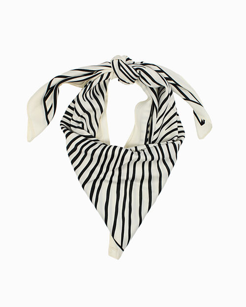 Foulard da donna bianco-nero, 