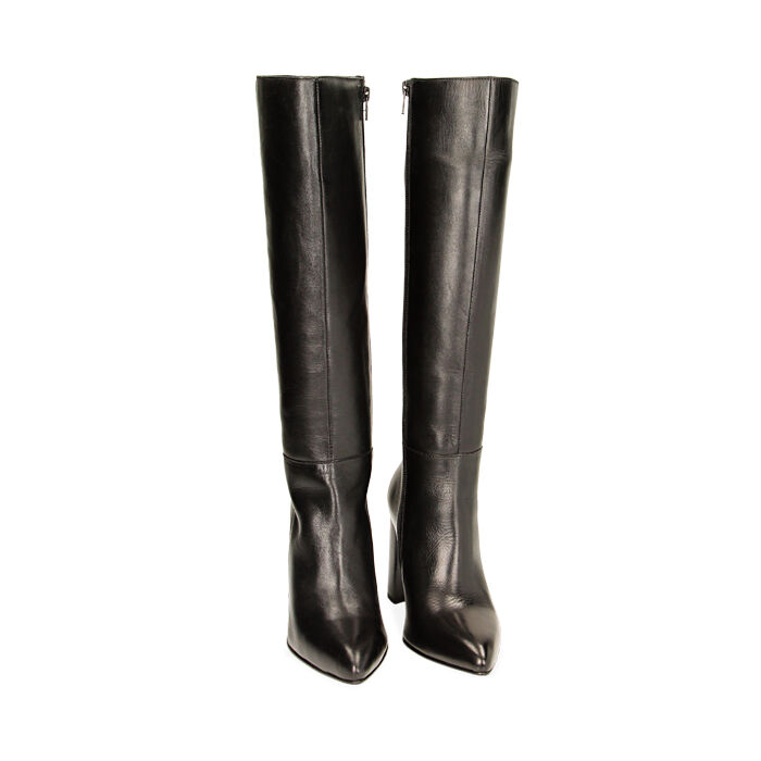 Stivali donna neri in pelle tacco 9 cm Primadonna Collection