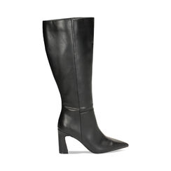 Stivale nero, tacco 9 cm, Primadonna, 242150202EPNERO035, 001 preview