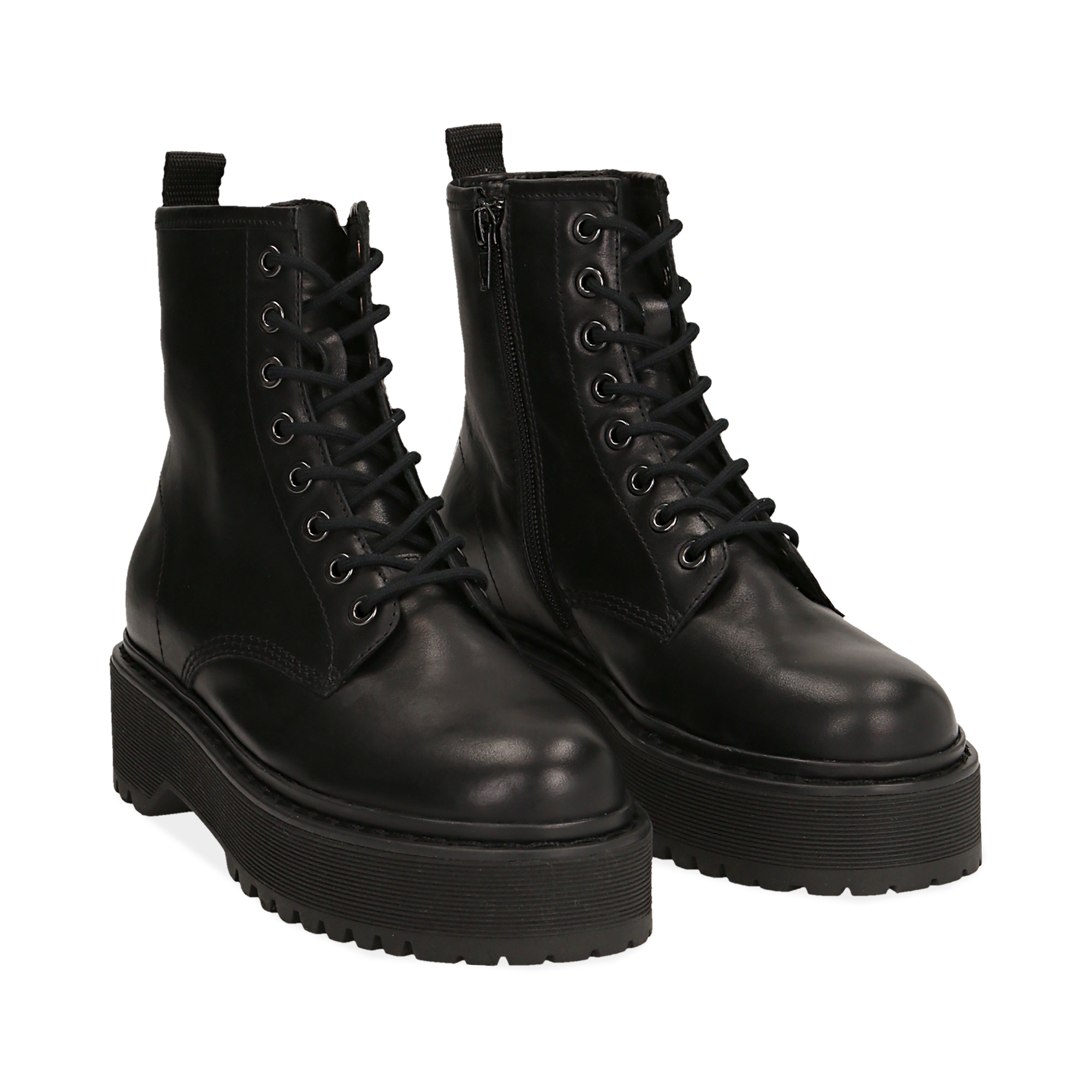 Anfibi neri platform shop