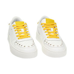 Sneakers bianco-giallo, Primadonna, 232601142EPBIGI035, 002 preview