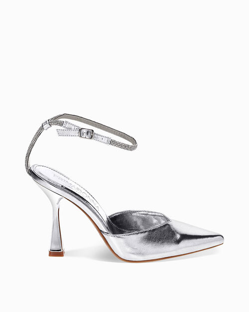 WOMEN SHOES CHANEL LAMINATED ARGE, SILVER