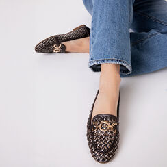 Mocassini testa di moro intrecciati, Primadonna, 271452015PIMORO036, 002a