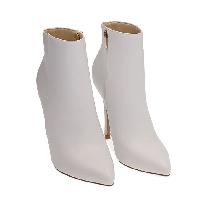 Botines blancos tacón 11 cm | Primadonna Collection