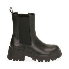 Chelsea boots neri, tacco 4,5 cm , Primadonna, 200635105EPNERO035, 001 preview