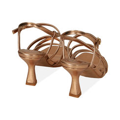 Sandali rosa oro, tacco 7,5 cm, ULTIME OCCASIONI, 212164801LMRAOR037, 003 preview