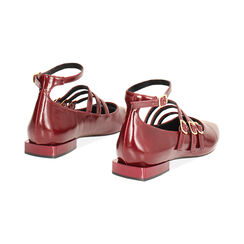Ballerine lucide bordeaux da donna, Primadonna, 264934613EUBORD041, 004 preview