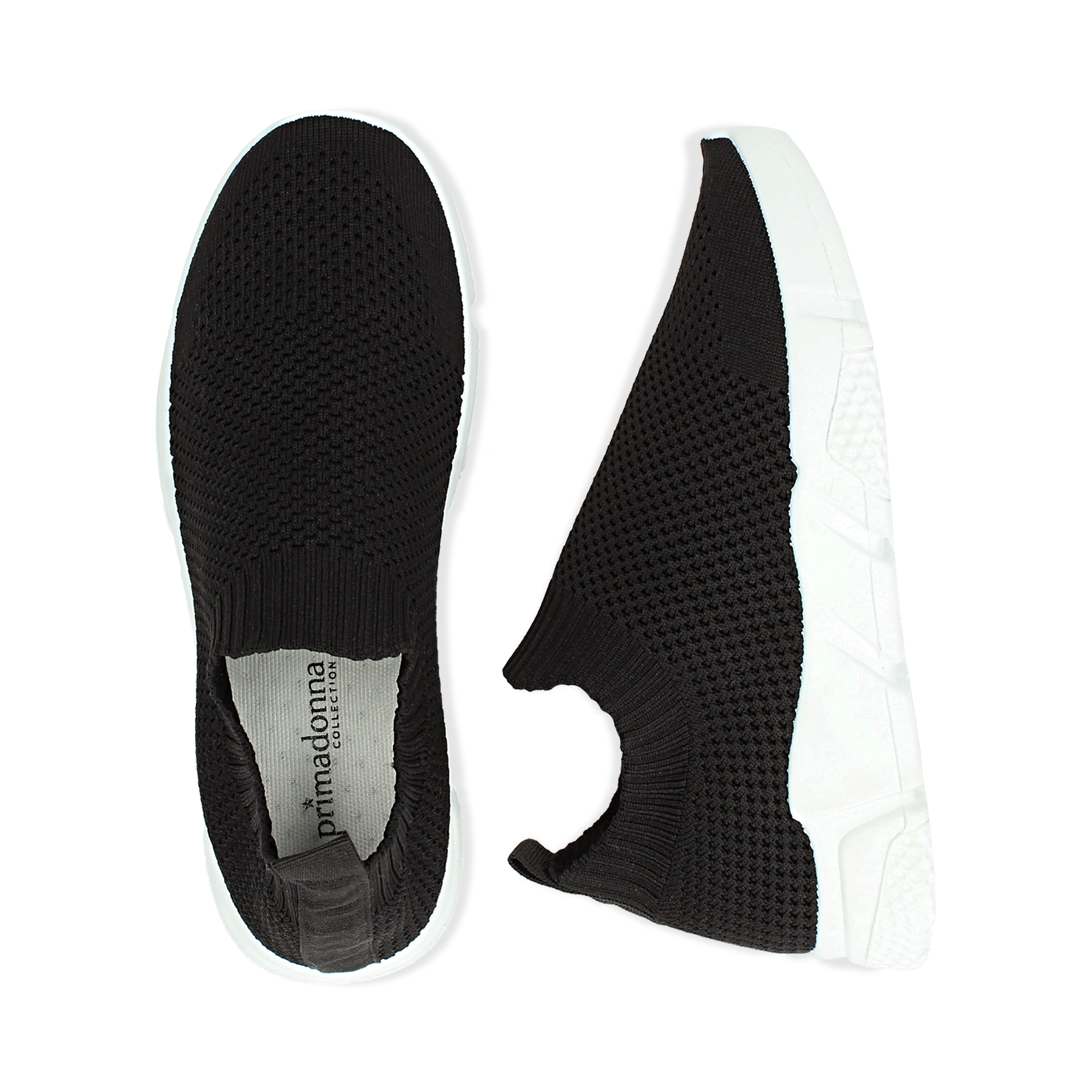 Slip-on nere in tessuto tecnico | Primadonna Collection