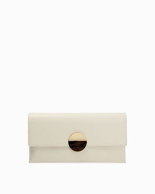 Pochette panna con tracolla removibile, CREAM