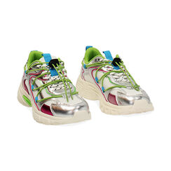 Zapatillas mujer blanco-plata en tejido, Primadonna, 250151101TSBIAR035, 003 preview
