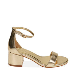 ZAPATOS SANDALIA LAMINADO OROG, Primadonna, 212707031LMOROG035, 001a