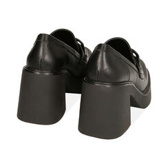 Mocassini platform neri, tacco 8,5 cm , Primadonna, 20L420081EPNERO036, 003 preview