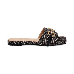 WOMEN SHOES FLAT RAFIA NERO, Primadonna, 254952506RFNERO036, 001 preview
