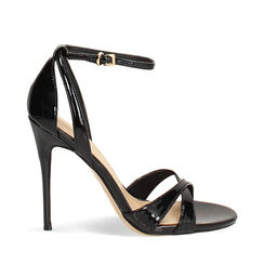 Sandales noires avec talon de 11,5 cm, Primadonna, 272107303VENERO035, 001a
