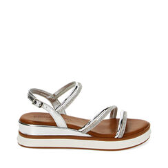 Zeppe donna argento a specchio con pietre, Primadonna, 254927286SRARGE035, 001a