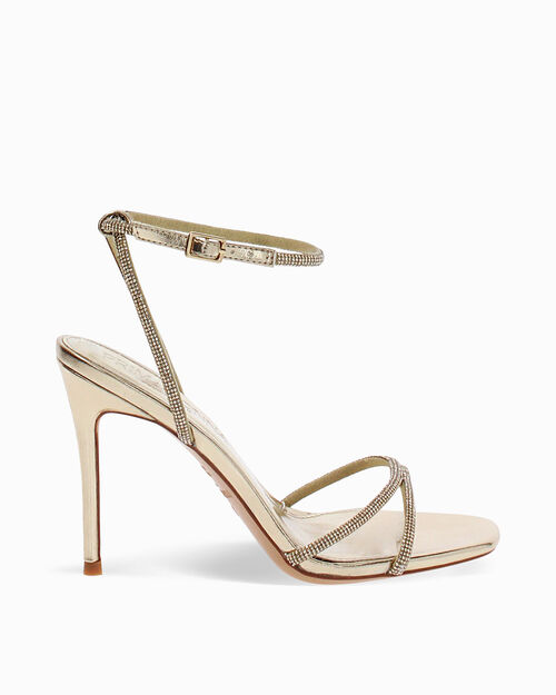 Sandali oro con tacco 10 cm, GOLD