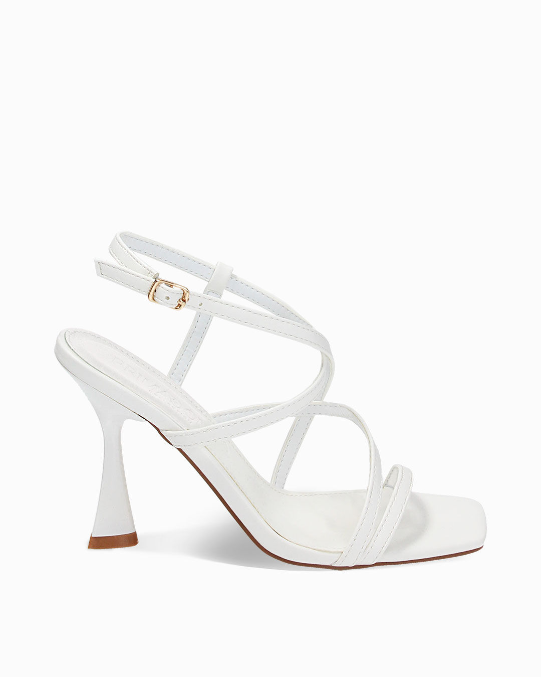 Sandali bianchi, tacco 9,5 cm