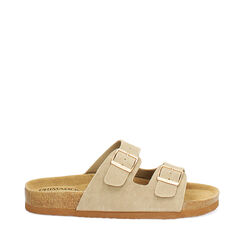 Fussbett femme taupe en daim, Primadonna, 25R300028CMTAUP036, 001a