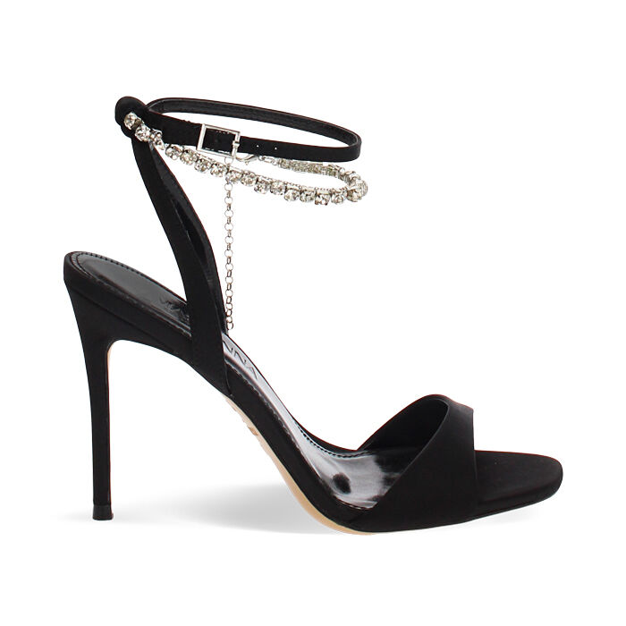 Sandales noires avec talon de 10 cm, Primadonna, 272162910RSNERO035