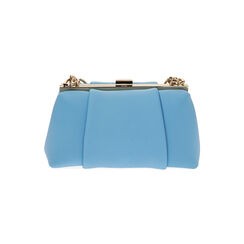 Mini bag celeste in tessuto, Primadonna, 215124050LYCELEUNI, 003 preview