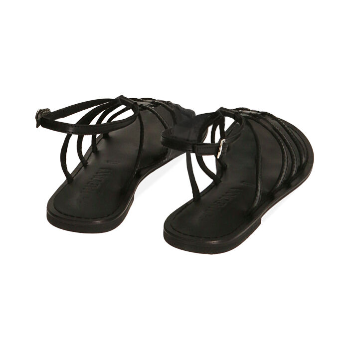 Sandali pelle nera new arrivals