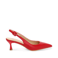 D&eacute;collet&eacute; slingback femme rouges simples, Primadonna, 252118215EPROSS036, 001a