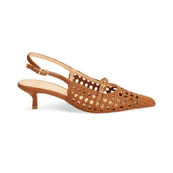 Escarpin slingback cognac talon 4,5 cm, Primadonna, 272149020EICOGN036, 001 preview