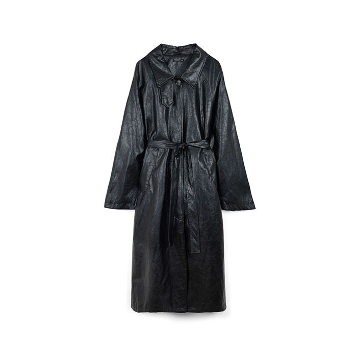 Trench nero da donna con dettagli fashion, Primadonna, 266501103EPNEROM