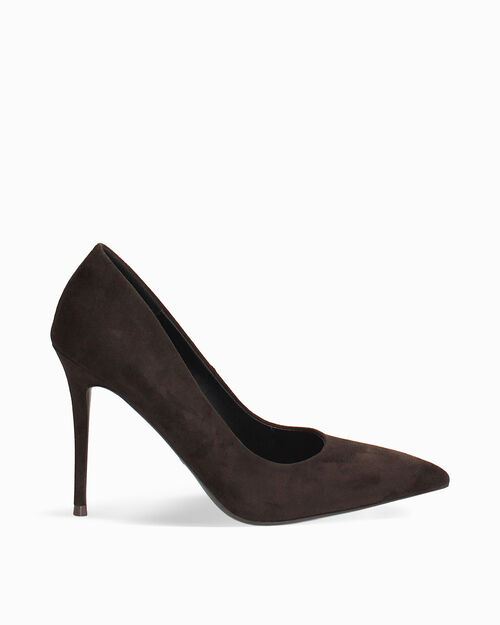D&eacute;collet&eacute; marr&oacute;n oscuro tac&oacute;n 10 cm, DK BROWN