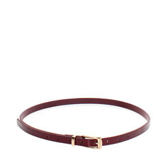 Cinturón de charol perlado cereza con detalles chic, Novedades, 26B413456SECHERUNI, 001a