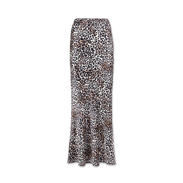 Jupe léopard en tissu pour femme, Primadonna, 25C924480TSLEOPL