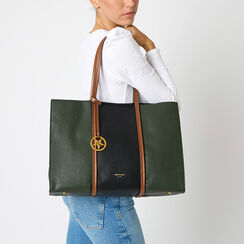 Borsa a spalla verde e nera, Primadonna, 265700556EPVERDUNI, 002 preview