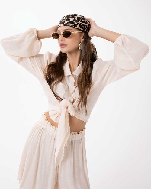 Coordinato mare beige dal fascino estivo, BEIGE
