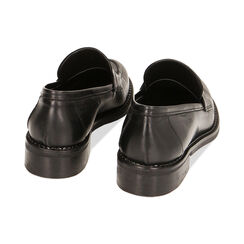 WOMEN SHOES MOCASSINS LEATHER NERO, Primadonna, 22A503022PENERO035, 003 preview