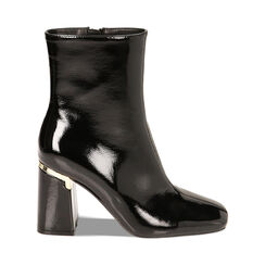 Stivaletti neri in naplak, tacco 9 cm, Primadonna, 224983811NPNERO036, 001 preview