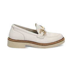 Mocassino panna in pelle, Primadonna, 23L625103PEPANN035, 001 preview