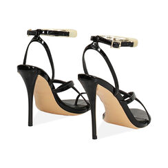 Sandales noires talon 10,5 cm, Primadonna, 272149301VENERO035, 004 preview